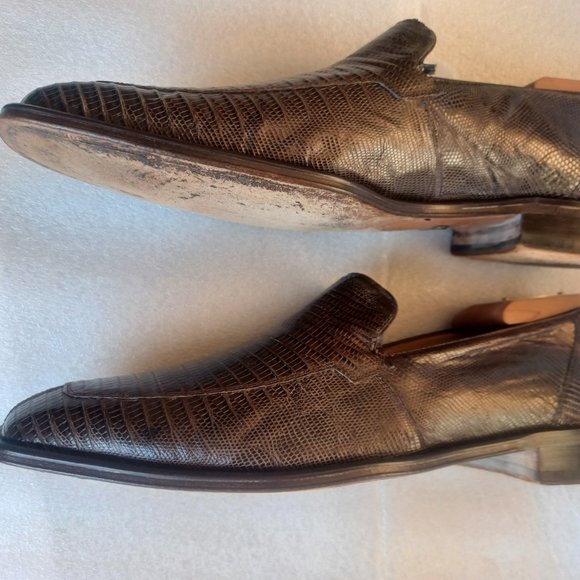 Mezlan Platinum genuine Lizard Men Shoes